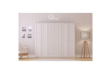 Kovric Hörngarderob 210x184 cm - Matt Vit - Förvaring - Sko- & klädförvaring - Garderober & garderobssystem