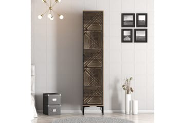 Kumsal Garderob 40x47,5 cm - Valnöt/Antracit - Förvaring - Sko- & klädförvaring - Garderober & garderobssystem