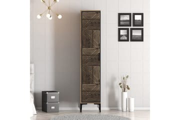 Kumsal Garderob 40x47,5 cm - Valnöt/Antracit - Förvaring - Sko- & klädförvaring - Garderober & garderobssystem