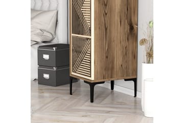Kumsal Garderob 40x47,5 cm - Valnöt/Cream - Förvaring - Sko- & klädförvaring - Garderober & garderobssystem