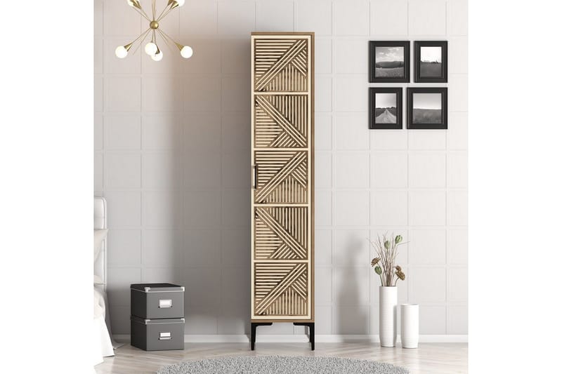 Kumsal Garderob 40x47,5 cm - Valnöt/Cream - Förvaring - Sko- & klädförvaring - Garderober & garderobssystem