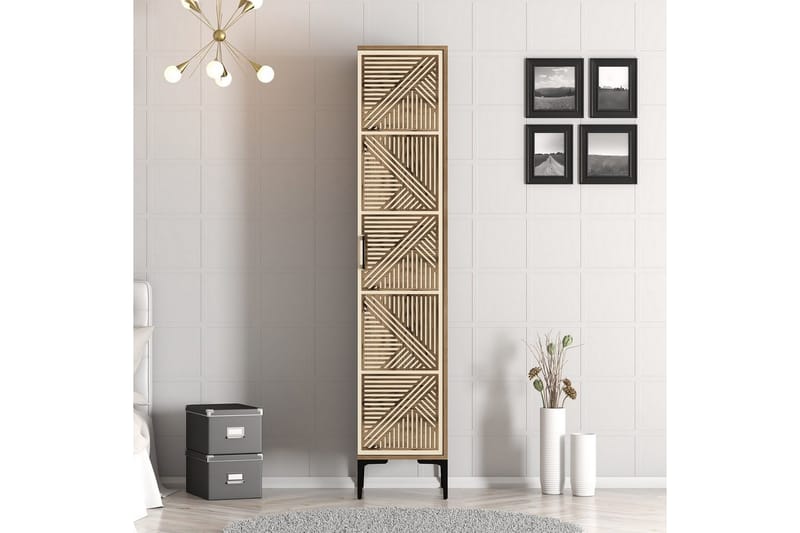 Kumsal Garderob 40x47,5 cm - Valnöt/Cream - Förvaring - Sko- & klädförvaring - Garderober & garderobssystem