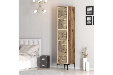 Kumsal Garderob 40x47,5 cm - Valnöt/Cream - Förvaring - Sko- & klädförvaring - Garderober & garderobssystem