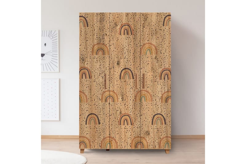 LEVA Garderob 120x189 cm Brun - Förvaring - Sko- & klädförvaring - Garderober & garderobssystem