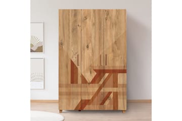 Leva Garderob 120x189 cm Brun - Hanah Home - Förvaring - Sko- & klädförvaring - Garderober & garderobssystem