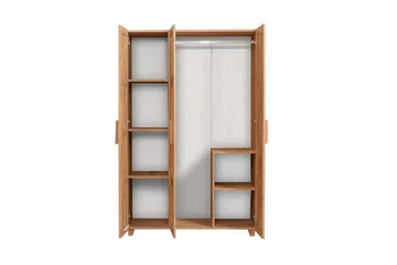 Leva Garderob 120x189 cm Brun/Vit - Hanah Home - Förvaring - Sko- & klädförvaring - Garderober & garderobssystem