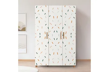 Leva Garderob 120x189 cm Brun/Vit - Hanah Home - Förvaring - Sko- & klädförvaring - Garderober & garderobssystem