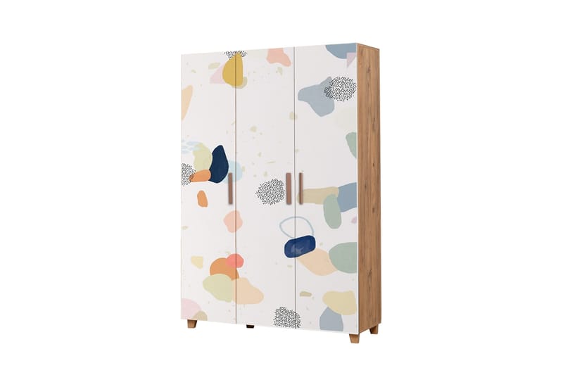 Leva Garderob 120x189 cm Brun/Vit - Hanah Home - Förvaring - Sko- & klädförvaring - Garderober & garderobssystem