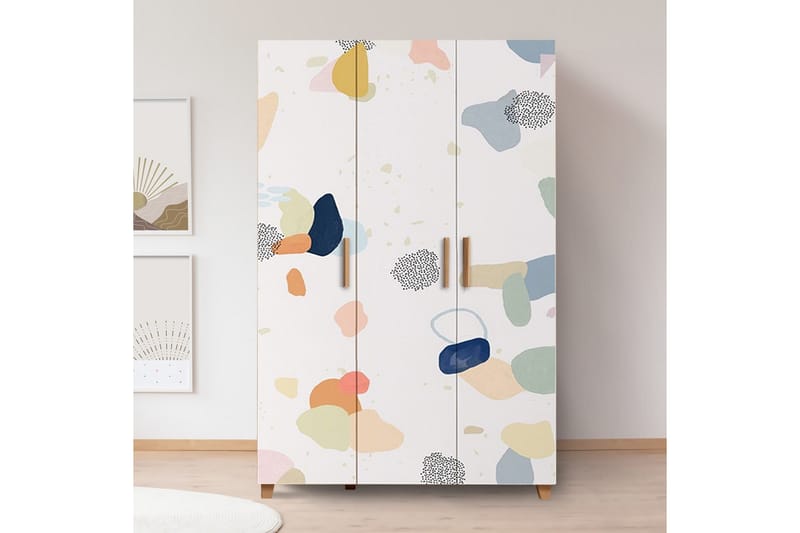 Leva Garderob 120x189 cm Brun/Vit, Hanah Home