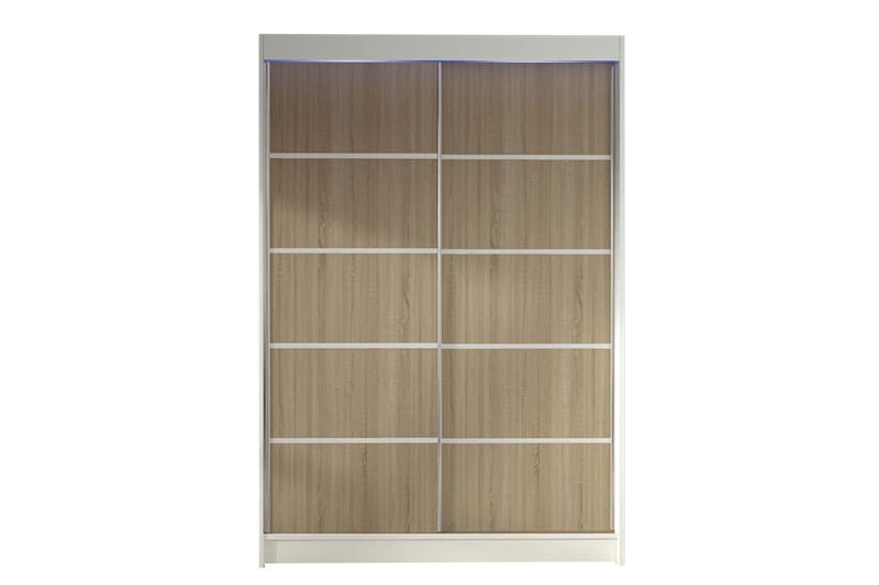 Liverpool Garderob 120x200 cm - Brun/Vit - Förvaring - Sko- & klädförvaring - Garderober & garderobssystem