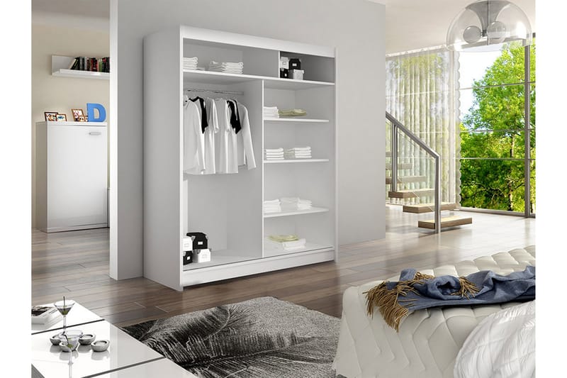 Liverpool Garderob 120x200 cm - Grå - Förvaring - Sko- & klädförvaring - Garderober & garderobssystem