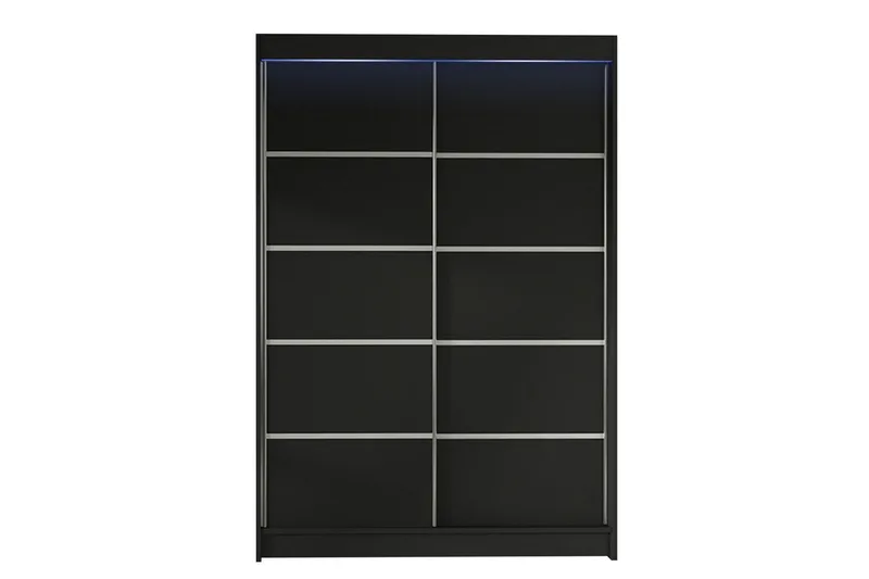 Liverpool Garderob 120x200 cm - Svart - Förvaring - Sko- & klädförvaring - Garderober & garderobssystem