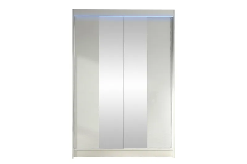 Liverpool Garderob m. Spegel 120x200 cm, Grå