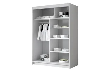 Lungos Garderob 120x200 cm - Svart - Förvaring - Sko- & klädförvaring - Garderober & garderobssystem