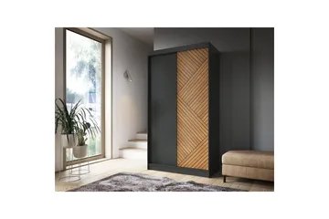 Marrphy Garderob 120x220 cm - Brun - Förvaring - Sko- & klädförvaring - Garderober & garderobssystem