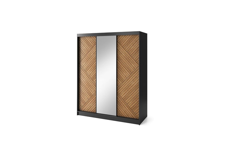 Marrphy Garderob med Spegel 120x220 cm, Brun