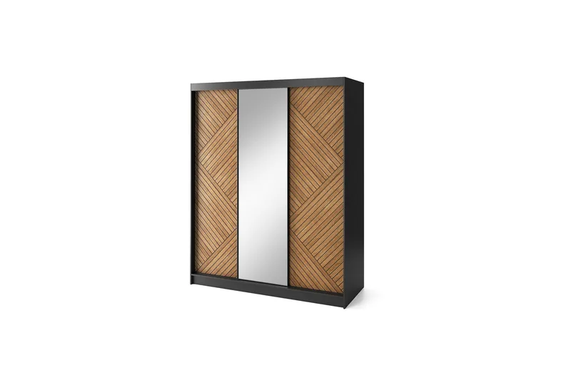 Marrphy Garderob med Spegel 120x220 cm, Brun