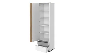 Metropolitan Garderob 55x199 cm - Brun/Vit/Ljusgrå/Svart - Förvaring - Sko- & klädförvaring - Garderober & garderobssystem