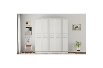 Meyra Garderob 175x184 cm - Matt Vit - Förvaring - Sko- & klädförvaring - Garderober & garderobssystem