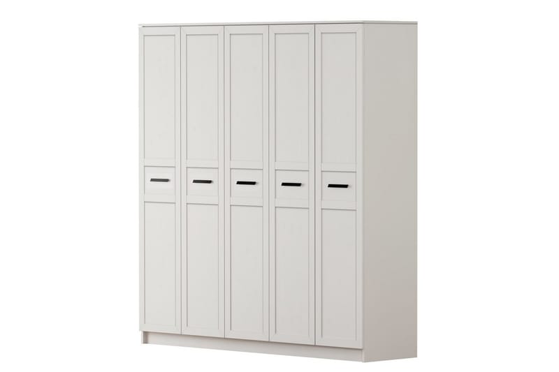 Meyra Garderob 175x184 cm, Matt Vit