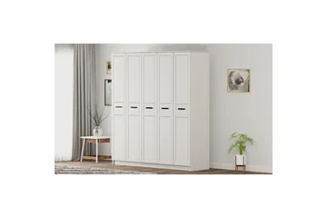 Meyra Garderob 175x210 cm - Matt Vit - Förvaring - Sko- & klädförvaring - Garderober & garderobssystem