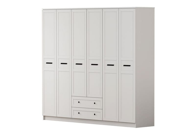 Meyra Garderob 210x210 cm, Matt Vit