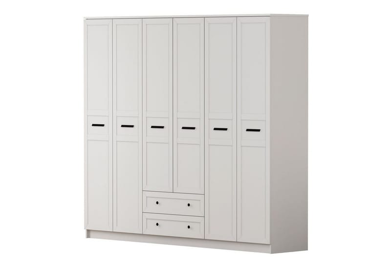 Meyra Garderob 210x210 cm - Matt Vit - Förvaring - Sko- & klädförvaring - Garderober & garderobssystem