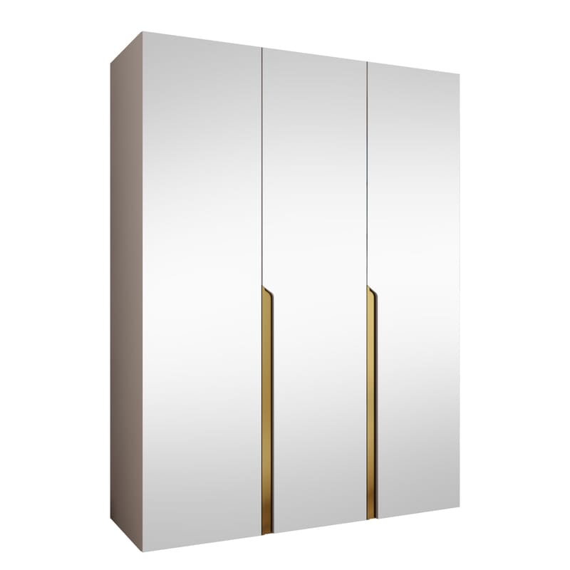 Milias Garderob med spegel 150x202 cm, beige