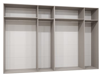 Milias Garderob med spegel 300x202 cm - Brun/guld - Förvaring - Sko- & klädförvaring - Garderober & garderobssystem