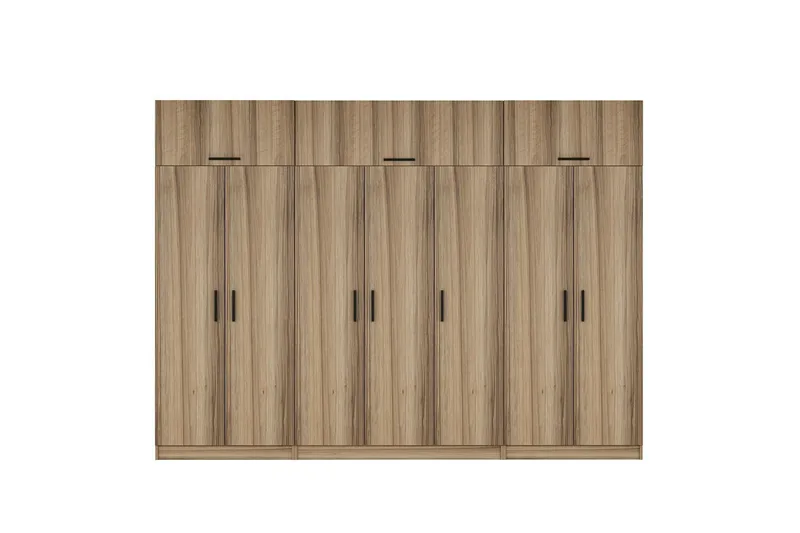 Minar Garderob 315x235 cm, Valnöt