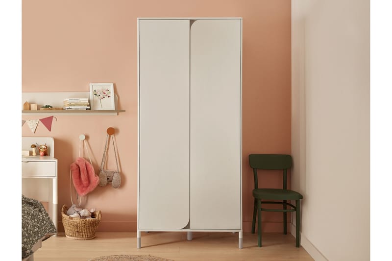 Monfort Garderob 92x201 cm - Beige - Förvaring - Sko- & klädförvaring - Garderober & garderobssystem