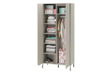 Monfort Garderob 92x201 cm - Beige - Förvaring - Sko- & klädförvaring - Garderober & garderobssystem
