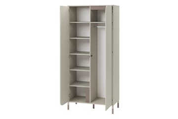 Monfort Garderob 92x201 cm - Beige - Förvaring - Sko- & klädförvaring - Garderober & garderobssystem