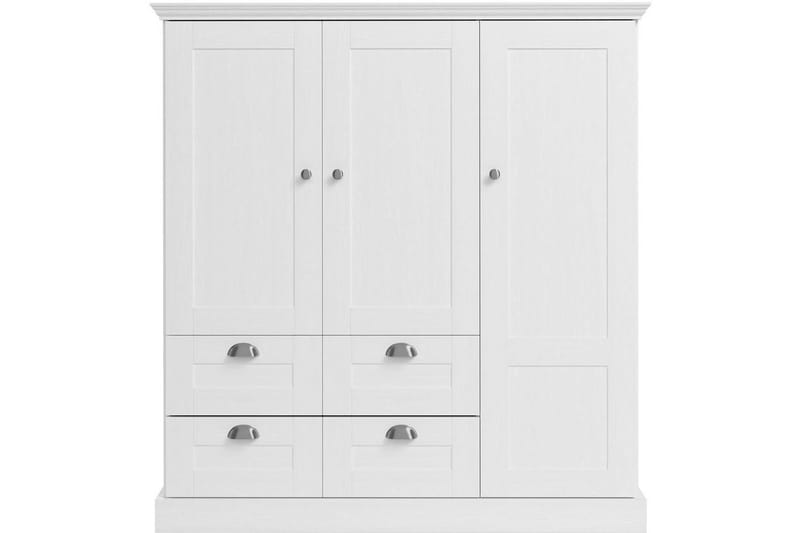 Motala Garderob 122x130 cm - Vit - Förvaring - Sko- & klädförvaring - Garderober & garderobssystem