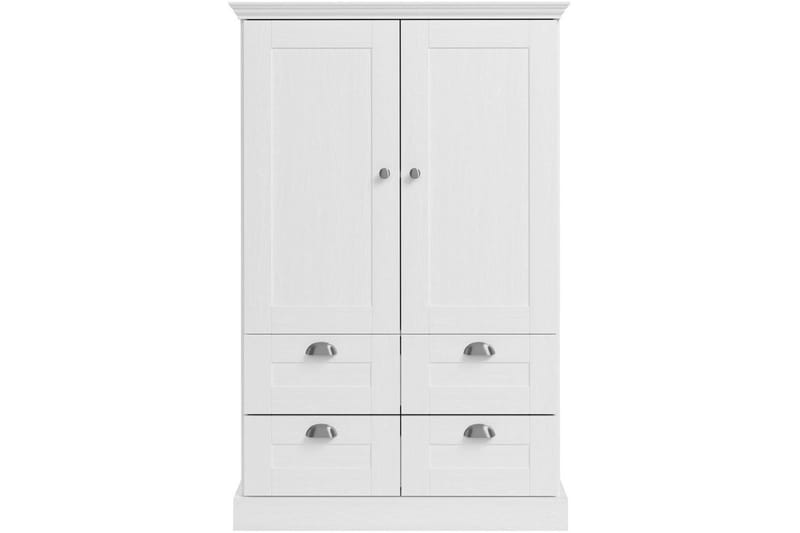 Motala Garderob 83x130 cm - Vit - Förvaring - Sko- & klädförvaring - Garderober & garderobssystem