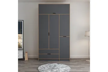 Munna Garderob 140x253 cm - Antracit - Förvaring - Sko- & klädförvaring - Garderober & garderobssystem