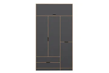 Munna Garderob 140x253 cm - Antracit - Förvaring - Sko- & klädförvaring - Garderober & garderobssystem