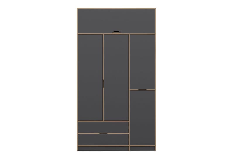 Munna Garderob 140x253 cm - Antracit - Förvaring - Sko- & klädförvaring - Garderober & garderobssystem