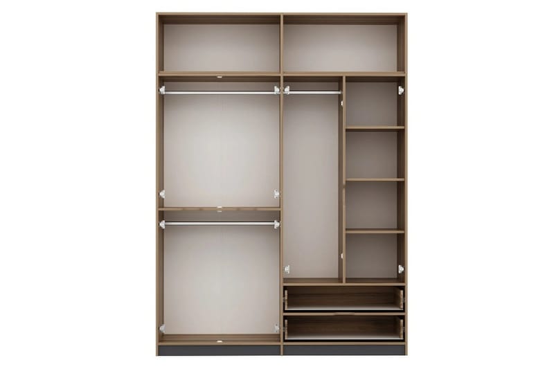 Munna Garderob 185x253 cm - Antracit - Förvaring - Sko- & klädförvaring - Garderober & garderobssystem