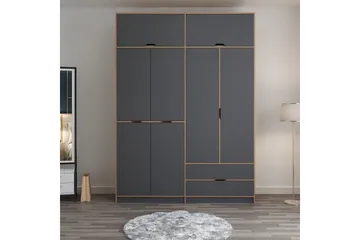 Munna Garderob 185x253 cm - Antracit - Förvaring - Sko- & klädförvaring - Garderober & garderobssystem