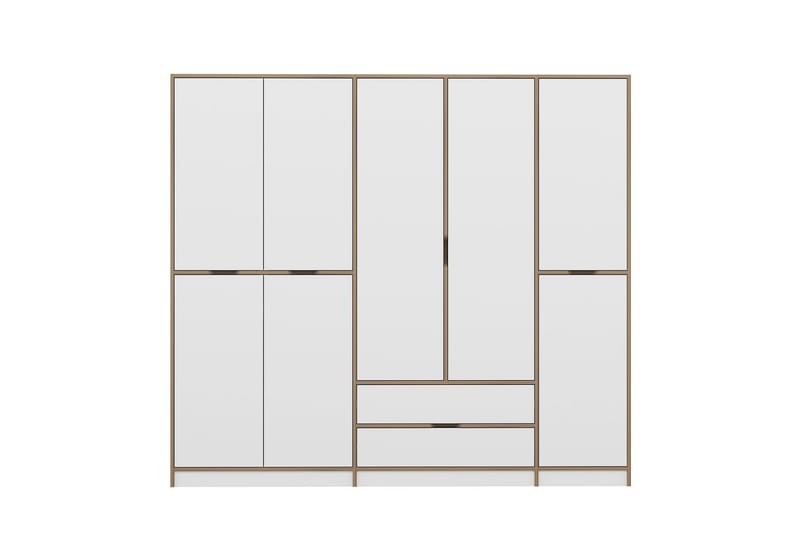 Munna Garderob 232x208 cm - Vit - Förvaring - Sko- & klädförvaring - Garderober & garderobssystem