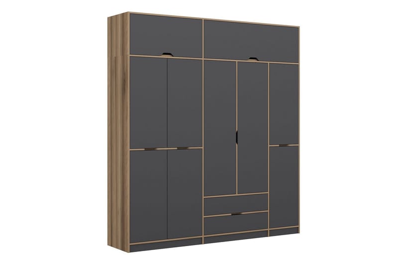 Munna Garderob 232x253 cm, Antracit