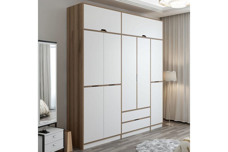 Munna Garderob 232x253 cm - Vit - Förvaring - Sko- & klädförvaring - Garderober & garderobssystem