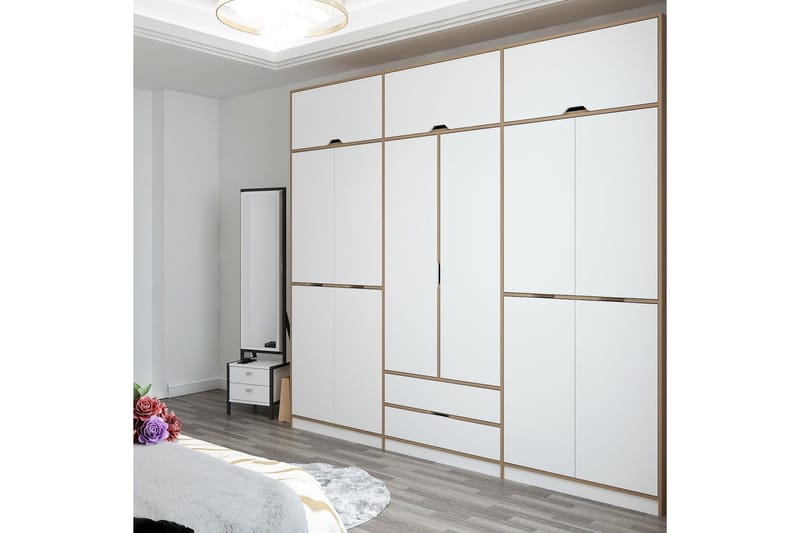 Munna Garderob 277x253 cm - Vit - Förvaring - Sko- & klädförvaring - Garderober & garderobssystem