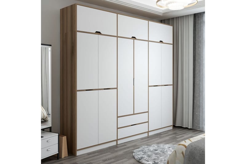 MUNNA Garderob 277x253 cm Vit - Förvaring - Sko- & klädförvaring - Garderober & garderobssystem