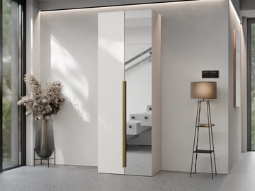 Myren Garderob med spegel 70 cm - beige - Förvaring - Sko- & klädförvaring - Garderober & garderobssystem