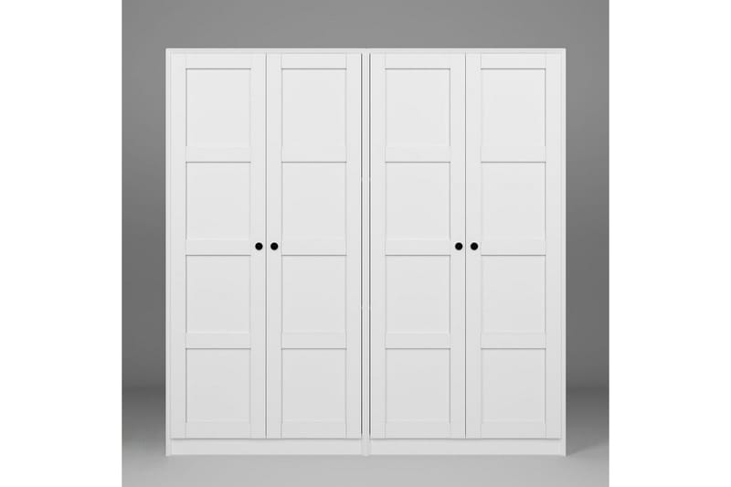 Nagouri Garderob 188x190 cm - Vit - Förvaring - Sko- & klädförvaring - Garderober & garderobssystem