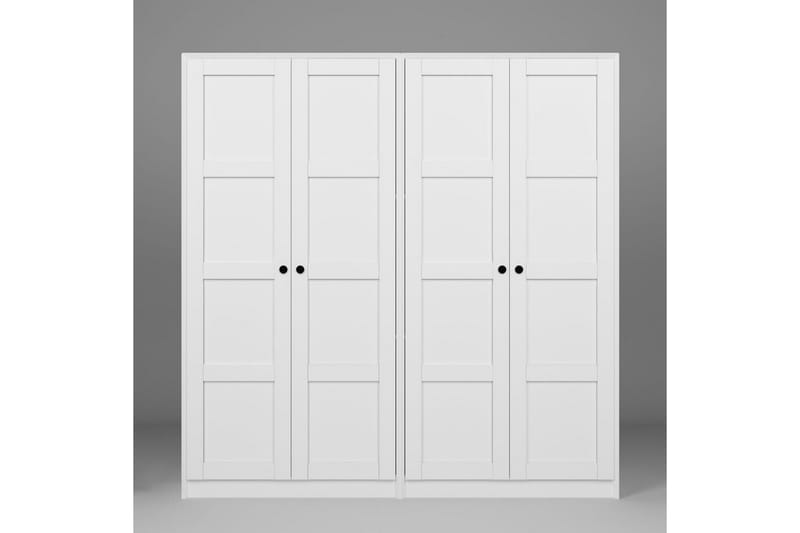 Nagouri Garderob 188x190 cm - Vit - Förvaring - Sko- & klädförvaring - Garderober & garderobssystem