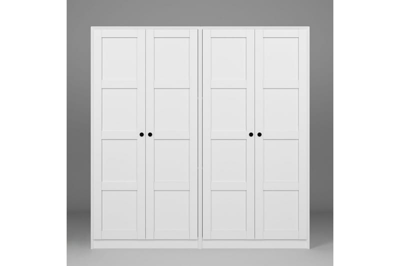 Nagouri Garderob 188x190 cm - Vit - Förvaring - Sko- & klädförvaring - Garderober & garderobssystem