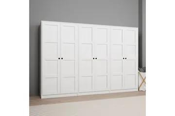 Nagouri Garderob 280x190 cm - Vit - Förvaring - Sko- & klädförvaring - Garderober & garderobssystem